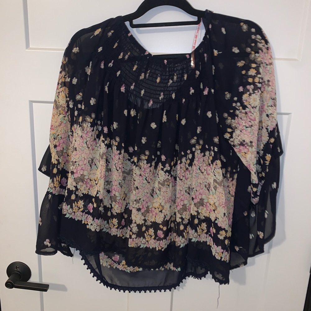 Flying Tomato Sheer Floral Blouse - Picture 2 of 2